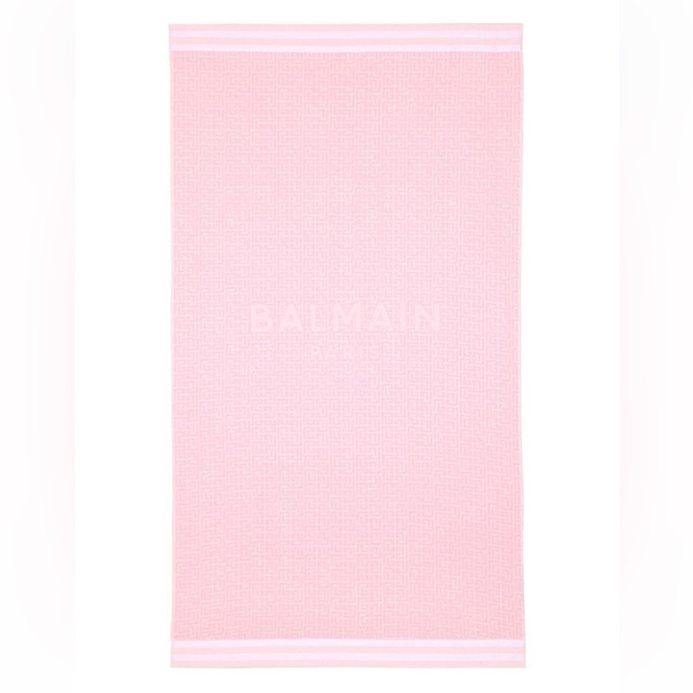 💖Balmain Monogram Jacquard Sponge Beach Towel💖NEW